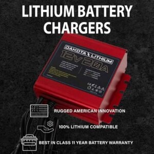 Dakota Lithium 12V 20A Ultra Fast LiFePO4 Battery Charger – IP67 Waterproof