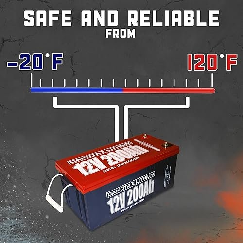 Dakota Lithium 12V 200Ah LiFePO4 Deep Cycle Battery Solar Marine RV Off-Grid - Image 3