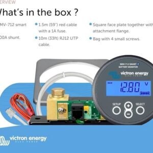 Victron Energy BMV-712 Smart Battery Monitor Bluetooth Digital Display w/ Shunt