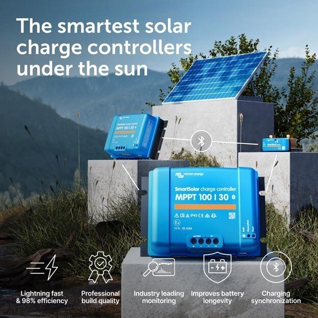 Victron SmartSolar MPPT 100/30 100V 30A 12/24V Solar Charge Controller Bluetooth - Image 2
