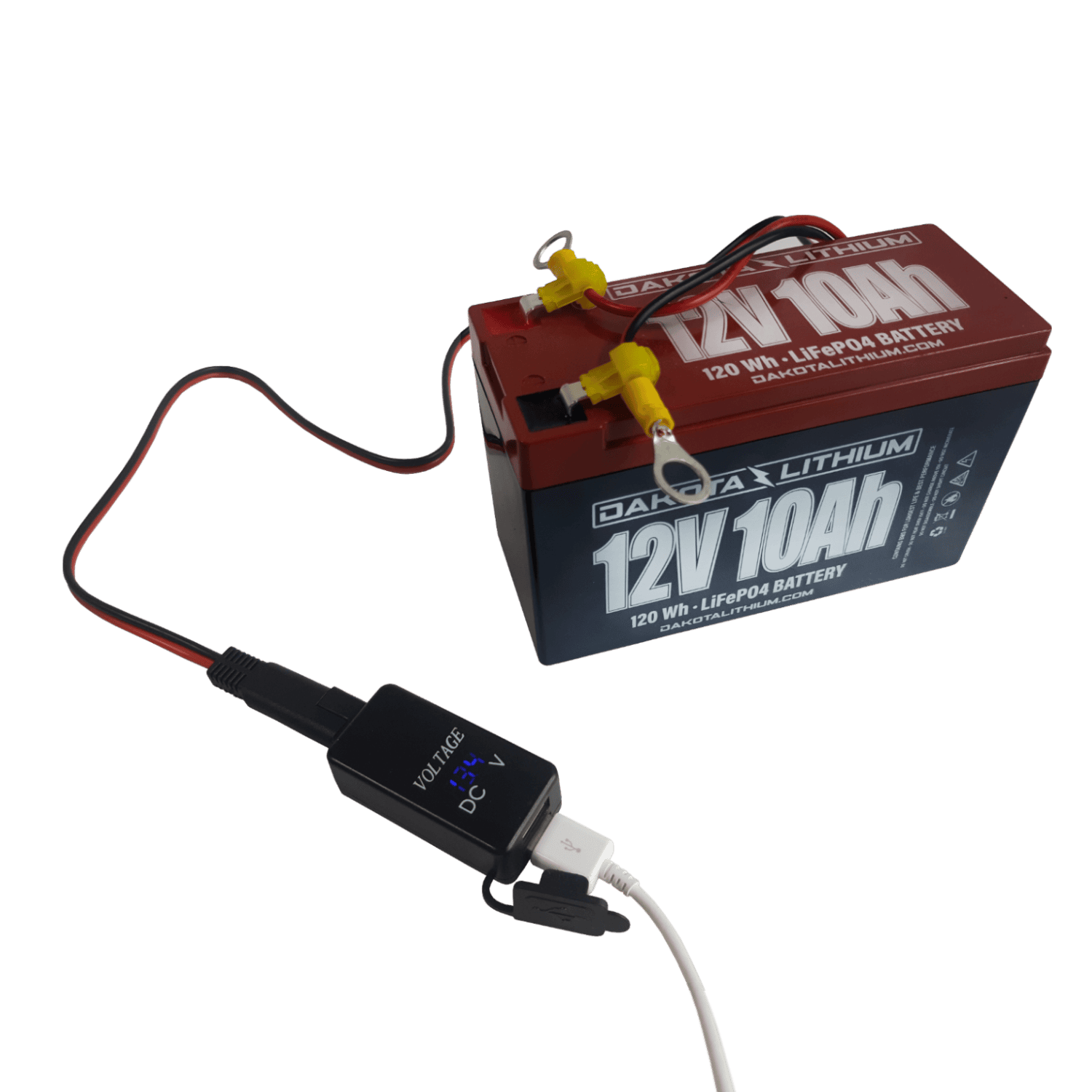 USB Phone Charger, Voltmeter, & Terminal Adapter Wiring Kit - Image 3
